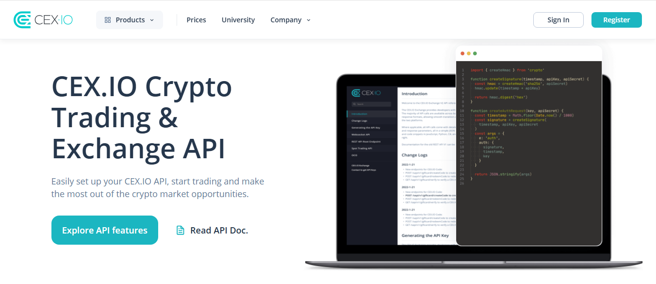 API CEX